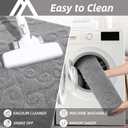 COSY HOMEER Door Mat 24x36,Absorbent Dirt Trapper Entryway Rugs,Non-Slip Welcome Mat,Washable Entry Rugs,Low Pile Doormat for Front Back Door,Wet Shoes & Paws,Grey