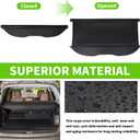 Cargo Cover for Subaru Forester 2014-2018 - Tailgate Accessory, Rear Trunk Security Shield, Black