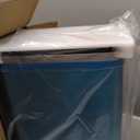 Cesun Small Bathroom Trash Can with Lid Soft Close, Step Pedal, 6 Liter / 1.6 Gallon Stainless Steel Garbage Can with Removable Inner Bucket, Anti-Fingerprint Finish (Blue)