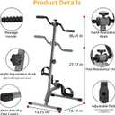 Adjustable Legs Arms Pedal Exerciser Bike for Seniors - Hand Arm Leg and Knee Therapy, Stroke Recovery, Portable Fitness Equipment for Total Body Workout Cardio Exercise - Great Gift for Elderly Rehab