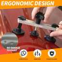 Super PDR Dent Puller Kit, Car Dent Removal Kit with Bridge Puller, Small Dent Puller for Auto Dent Removal, Small Dents, Door Dings and Hail Damage