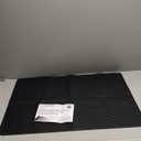 Golener Silicone Large Dish Drying Mat - 28" x 20" Stove Top Protector for Electric Stove, Food Grade, Foldable, Easy Clean, Heat-Resistant Mat for Glass Cooktop, Black