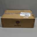 ELYONA Mid Century Floor Lamp with 3 Color Temperatures LED Bulb, Modern Wood Tripod Table Reading Standing Light, Wooden Shelf Floor Lamp for Farmhouse Living Room Bedroom Office Linen Shade Brown