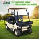 10L0L Golf Cart Club Car DS/Precedent Front Cargo Basket Clay Outer Utility with Mounting Brakets for Gas & Electric Golf Carts, Heavy-Duty Steel Drop Mesh Storage Rack