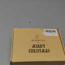 Amooca Christmas Stocking Holders Non-Slip Metal Hooks LED Lights Tree Decor Fireplace Mantle Stocking Hanger for Party Decorations (Gold)