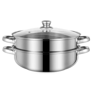 Steamer for Cooking, 5.0 Quarts Stainless Steel Steamer Pot, 2-Tier Food Steam Pots with Lid for Cooking Vegetables, Seafood, Soups, Stews and Pasta, 11 x 6.1 inch