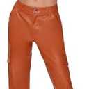 Forever 21 Womens Faux Leather Cargo Ankle Pants S