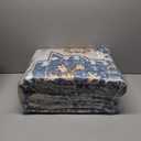 CHAMPLANT Beige Blue Washable Area Rug 8'x10' Boho Chic Medallion Distressed Design Non-Shedding Easy Care Ideal for High Traffic Areas in Living Room Bedroom Office Coffee Table Large Carpet