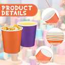 Suclain 1200 Pcs 3 oz Small Colorful Paper Cups Mouthwash Cups Disposable Mini Bathroom Cups for Hot Beverages Coffee Birthday Party Picnic BBQ Supermarket Wedding Travel DIY Event, 20 Assorted Colors