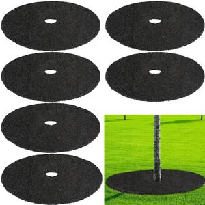 Peryiter 12 Pcs Rubber Mulch Tree Ring Protector Mat Weed Barrier, 12 in
Heavy Duty Rubber Mulch Rings For Trees, Round Tree Protector Mat for Weed Grass Control & Root Protection Lawn Care