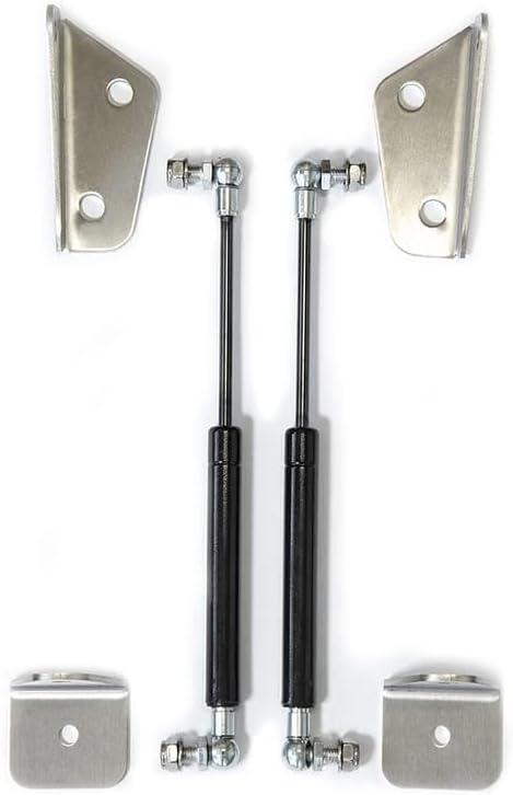 Sprinter Hood Strut Kit, Hydraulic Gas Shocks for Mercedes-Benz Sprinter 2019+, Eliminates Factory Hood Prop, Easy 10-Min Install, Stainless Steel Brackets, CNC Cut for Precise Fitment