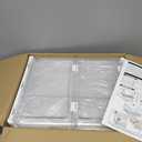 SNSLXH Clear Storage Bins with Lids, Stackable Storage Bins with Magnetic Doors Open Front, Plastic Storage Bins for Living Room, Bedroom, Study Room and Office, 3 Packs, 24QT