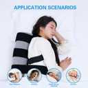 Side Sleep Trainer for Positional Sleep Apnea - Anti Snoring Device to Prevent Back Sleeping, Sleep Positioner for Snore Relief & Better Breathing | Lightweight, Comfortable & Effective, Long Foam