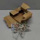 Christmas Star Tree Topper 8.3 Red Green Berries Decor 3D Star Treetop LED Lights Battery Powered Xmas Tree Ornament for Christmas Party Indoor Outdoor Home Decoration