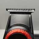 VGR 001 & 977 Professional Hair Clippers for Men, Cordless Barber Clippers and Zero Gap Trimmers Set, DLC Coating Blade Hair Cutting Kit with LED Display, USB Rechargeable Barber Set(Red)