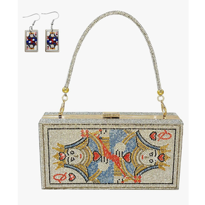 Diamond Sliver Crystal Evening Bag Rhinestone Bling Money Purses Poker Card Handbags Clutch For Party