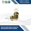 1 Piece XFITTING 1" Push Fit Elbow, Push to Connect, Certified to NSF ANSI61, for Copper, Pex, CPVC