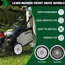 CheeMuii HRR216 Lawn Mower Drive Wheels Kit 2 Pcs Rear Wheels 42710-VE2-M02ZE Replace for Honda HRR216 HRS216 HRT216 Walk-behind Lawn Mower