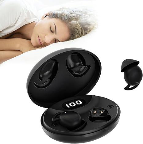 IFECCO Invisible Sleep Earbuds - Small Wireless Sleep Headphones for Side Sleepers,Comfortable Blocking Noise,IPX6 Waterproof Wireless Headphones for Sleeping (Black)