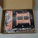 50th Birthday Decorations for Women, 33pcs 50th Birthday Crown and Sash, Black Rose Gold Happy 50th Birthday Banner Balloons Backdrop Hanging Swirls Paper Fans, 50 Years Old Birthday Decorations Kit