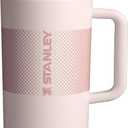 STANLEY Quencher ProTour Flip Straw Tumbler with Leakproof Lid | Built-In Straw & Handle | Cupholder Compatible for Travel | Insulated Stainless Steel Cup | BPA-Free (64 Ounces, Rose Quartz Fade)