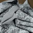 8x10 Washable Area Rug: Large Modern Abstract Rugs Soft Neutral Non Slip Ultra Thin Stain Resistant Indoor Carpet for Living Room Bedroom Dining Room Home Office(Grey)