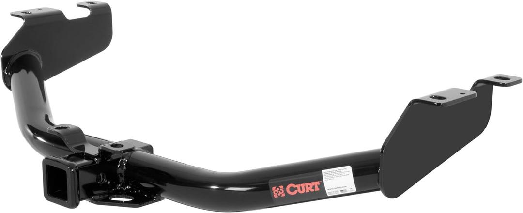 CURT 13322 Class 3 Trailer Hitch, 2-Inch Receiver, Round Tube Frame, Compatible with Select Chevrolet Silverado, GMC Sierra 1500, 2500 , Black