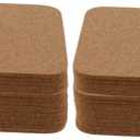 30pcs Reusable Square Cork Coasters for Drinks Natural Insulation Pad for Mugs and Cups Non-Slip Tabletop Protectors for Home Office and Events (10X10X0.3CMx2pcs)