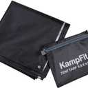 9.8'x9.8' Waterproof Tent Footprint Camping Tarp with 6 Pcs Ultralight Tent Stakes