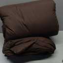 Paxrac Earthy Brown Comforter Twin/Twin XL Size, Neutral 2 Pieces Comforter Set, Lightweight Solid Bedding Set, All Seasons Soft Fluffy King Comforter Set (68x90In Comforter & 1 Pillowcase)