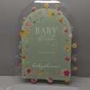 24" x 18" Acrylic Baby Shower Welcome Sign Baby in Bloom Wildflowers Welcome Sign Large Wildflowers Display Stand Decoration for Garden Ceremony Lawn Outdoor Indoor