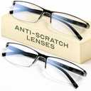 Gaoye 0.75 Executive Style Reading Glasses Men - Durable Readers with Blue Light Filtering- Comfortable Fit with TR90 Frames