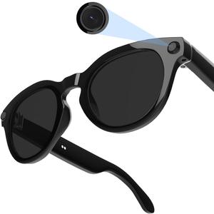Smart AI Glasses with 80MP HD Camera, 1080P Video, Bluetooth/Wi-Fi, Voice Control & AI Recognition Lightweight Hands-Free Glasses for Photography, Recording & TranslationT6 Polarized Lense