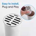Floor Drain Cover, Stainless Steel Round Anti Blocking Round Grate Cover, Balcony Snap-in Drain Drain Strainers for Bathroom, Kitchen, Washroom, Patios(160 Flat Mouth)