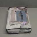 Pinch Pleated Memory Trained Shaped 104 Inches Extra Long White Linen Curtains for Living Room, Light Filtering Non See Through Drapes for Dining Room Bedroom Curtain Panels Back Tab Top 8-2/3 FT