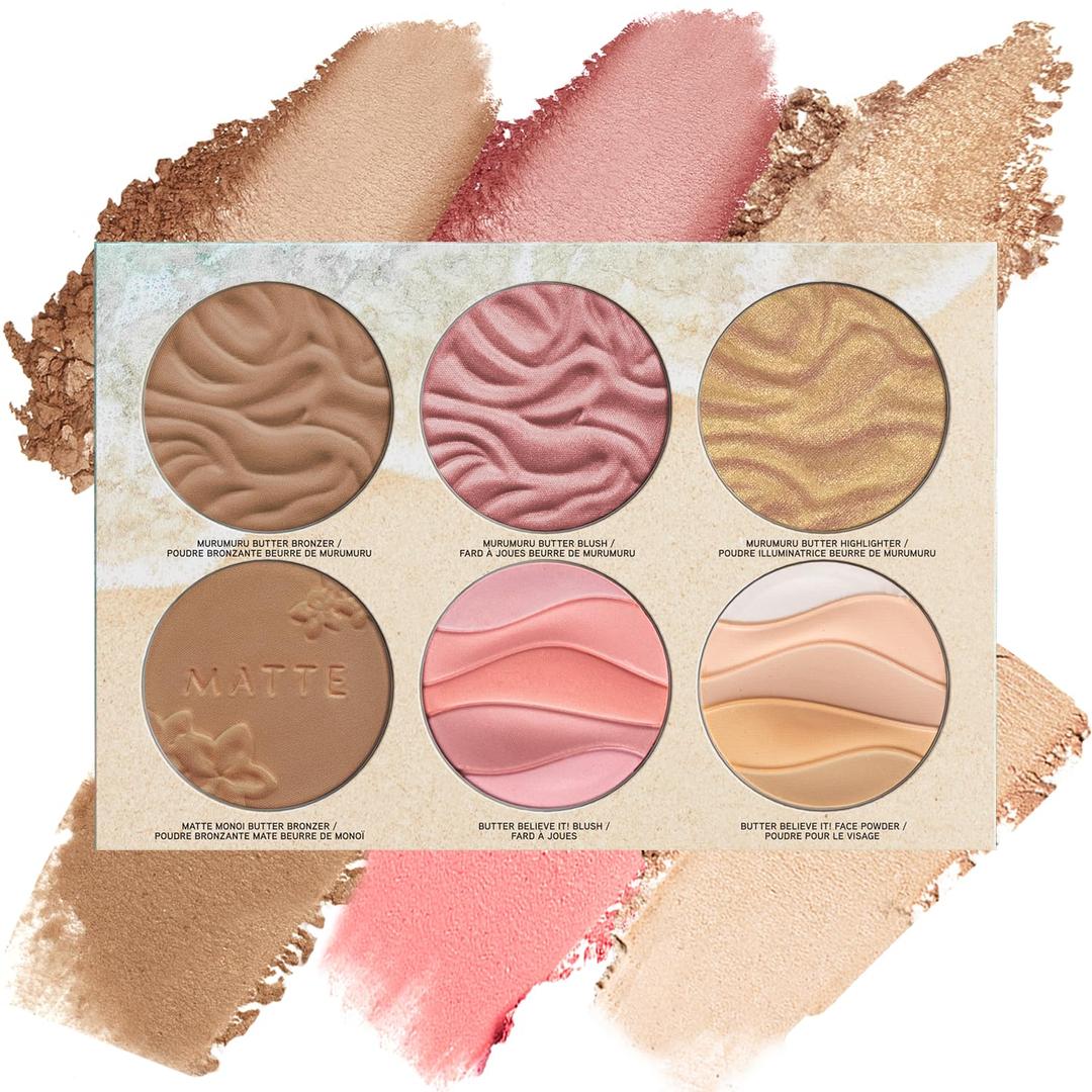 Physicians Formula Butter Palette, Nourishing Bronzer, Blush, Highlighter, and Moisturizing Face Powder Blend, Cruelty Free - Dream Team