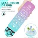 Enerbone 32 oz Drinking Water Bottle with Times to Drink and Straw, Motivational with Carrying Strap, Leakproof BPA & Toxic Free, Ensure You Drink Enough Water for Fitness Gym Outdoor