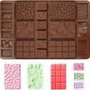 4 Pcs Silicone Chocolate Molds, Break Apart Chocolate Molds 9 Cavity Chocolate Silicone Molds Break Apart Candy Molds for Cake Decorations Candy Chocolate