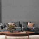 2 x TANONE Dark Gray Wallpaper PVC Self-Adhesive Peel and Stick DIY Wallpaper Faux Imitation Cloth Vinyl Film Wall Paper Solid Color Decorate Furniture (15.8 in X 118 in)