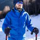 12 Pcs Winter Beanie Hats and Touch Screen Gloves Set Includes 6 Warm Beanie Slouchy Knitted Skull Hats and 6 Pairs Touchscreen Gloves for Men Women Warm Snow Cold Weather with Fleece Lined