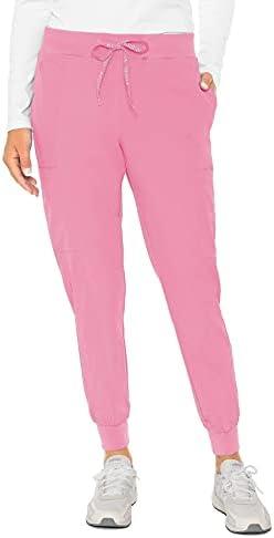 Med Couture Scrub Jogger Pants for Women, Seamed Bottoms with 4 Spacious Pockets MC8721, Size M