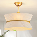 Boho Fandelier Ceiling Fan with Light and Remote Caged Ceiling Fan
for Bedroom, Living Room Nursery Foyer Kitchen（ Timing Adjustable Height）
