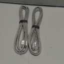 Basesailor for Google Pixel 9 Pro USB Type C Charger Cable 10FT 2Pack, Nylon Charging Cord for iPhone 17 16 16e 15 Pro Max, Z Flip Fold, S9 S10 S10E S25 S24 Plus Ultra, A56 A55 A54, Google Pixel 6 5 4 XL (Silver)