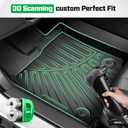 Cartist Floor Mats Fit for 2013-2018 Dodge Ram 1500/2500/3500 Crew Cab,2019-2024 for Dodge Ram 1500 Classic Crew Cab 4 Full Size Doors All Weather TPE Floor Liners for Ram Accessories 1st & 2nd Row