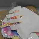 Honoson 4 Pcs 27.9" x 28.5" Large Rainbow Unicorn Birthday Party Decorations Cardboard Cutouts, Unicorn Themed Party Supplies Backdrop Standup Lawn Yard Signs for Baby Shower Decor Photo Booth Props, 21.65 x 29.53 inches