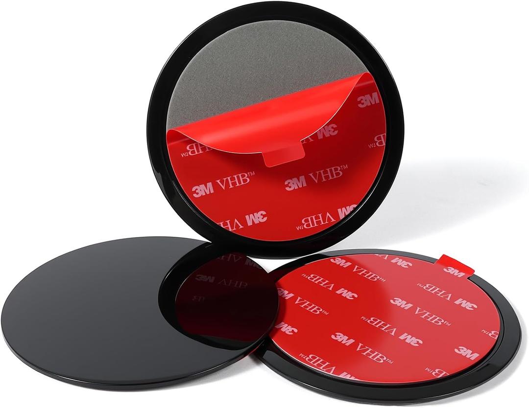 Dashboard Pad Mounting Disk for Suction Cup Phone Mount, 3Pcs 3.15" Ultra Sticky Heat-resistant Replacement Disc for Car Dashboard, Vacuum Suction Phone Holder, Dash Mount, GPS Holder Suction Mount