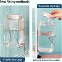 Guinea Pig Watter Bottle, Rabbit Non drip Water Dispenser, Suitable for Totoro, Birds, Hamsters, Guinea Pigs, and Other Small Animals(25 oz)