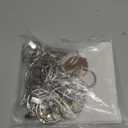 40 Pack Openable Curtain Rings with Clips Metal Hangers Ring, Drapery Clips Hooks, Decorative Curtain Rod Clips Hangers 1.5 Inch Interior Diameter Eyelets(Silver,1.5")