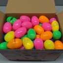 JOYIN 100 Pcs Prefilled Easter Eggs with Toys Plus Stickers, Filled with Toys Party Favors for Kids Boys Girls Easter Eggs Hunt, Basket Stuffers Fillers, Classroom Prize Supplies