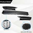 Front Bumper Lower Grille and Fog Lamp Bezel Cover, Fit for Volkswagen Passat 2012 2013 2014 2015, Replace# 561853665E 561853666E, 561853677 561853666